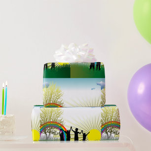 Sunrise Rainbow Children Geschenkpapier