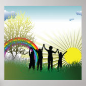 Sunrise Rainbow Children Poster (Vorne)