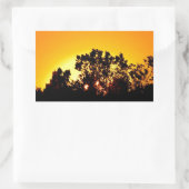 Sunrise Rechteckiger Aufkleber (Tasche)