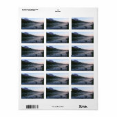 Sunrise Reflection at String Lake II Adressaufkleber (Vorne)