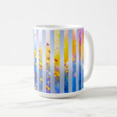 Sunrise Reflections Stripes Kaffeetasse (VorderseiteRechts)