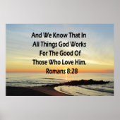 SUNRISE ROMANS 8:28 SCRIPTURE VERSE POSTER (Vorne)