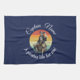 Sunrise Rum Skeleton Priate Party Geschirrtuch