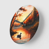 Sunrise Runde Wanduhr (Winkel)