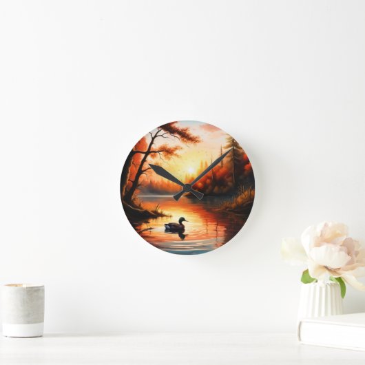 Sunrise Runde Wanduhr (Zuhause)