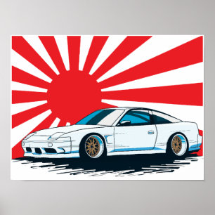Sunrise S13 Vector Poster