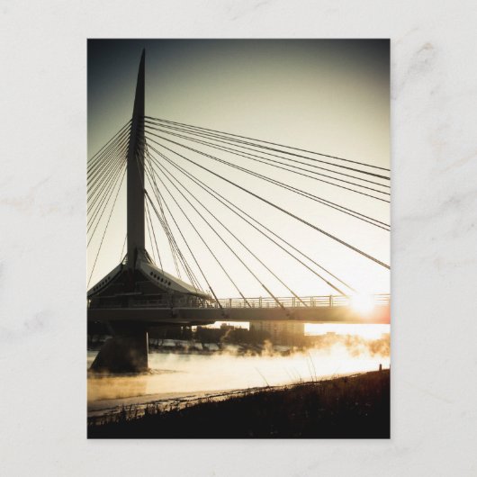 Sunrise Saint Boniface Bridge 02 Postcard Postkarte (Vorderseite)