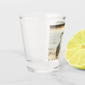 Sunrise Sandhill Crane-Paar Schnapsglas (Links)