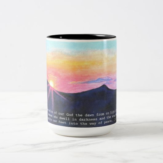 Sunrise Scripting Tasse (Mittel)