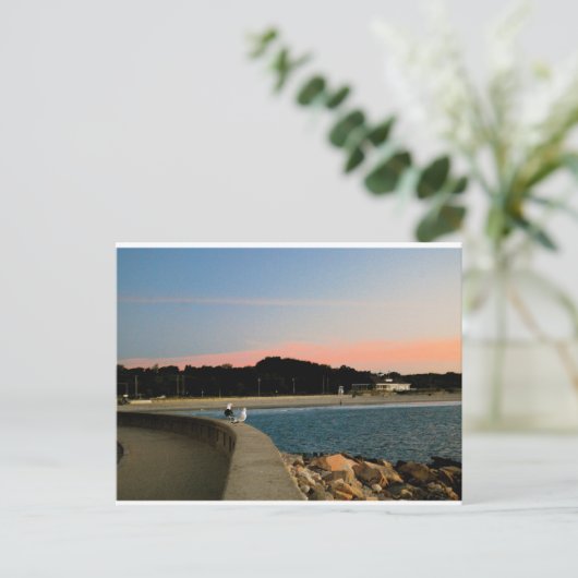 Sunrise Seagulls Postkarte (Stehend Vorderseite)