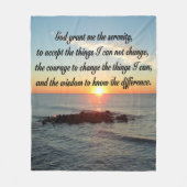 SUNRISE SERENITY PRAYER FLEECE BLANKET (Vorderseite)