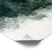 Sunrise Serenity Zen Minimalist Wall Art Poster (Ecke)