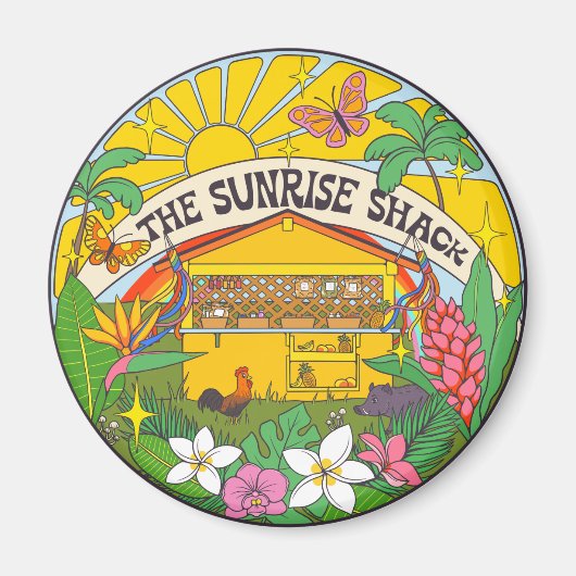 Sunrise Shack Magnet (Vorne)