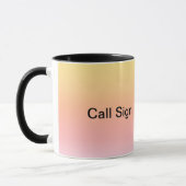 Sunrise Silhouette Ham Radio Tasse (Links)