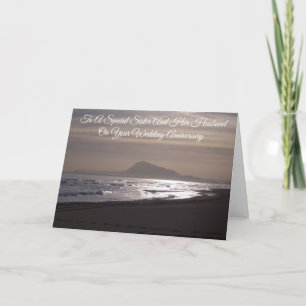 Sunrise Sister Husband Personalisierter Jahrestag Karte