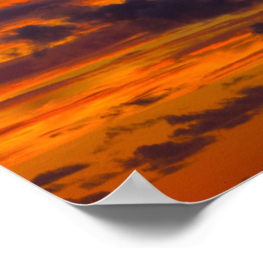 Sunrise Sky, Florida Poster (Ecke)