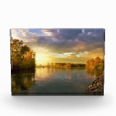 Sunrise Sky Lake Fotoblock (Vorderseite)