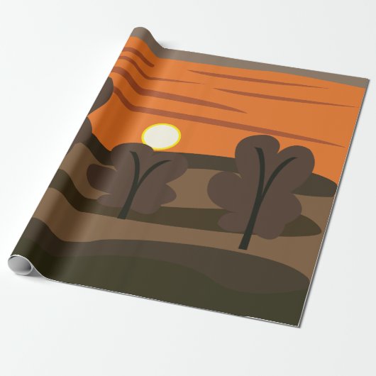 Sunrise Sky Scenery Geschenkpapier (Ungerollt)