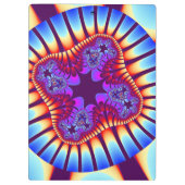 Sunrise Soda Blume Clipboard Klemmbrett (Rückseite)