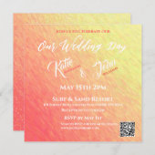 Sunrise Sparkle-Wedding- Einladung (Vorne/Hinten)