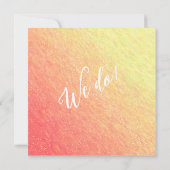 Sunrise Sparkle-Wedding- Einladung (Rückseite)