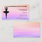 Sunrise Streaks Dancer Tance Instructor Ballet Visitenkarte (Vorne/Hinten)