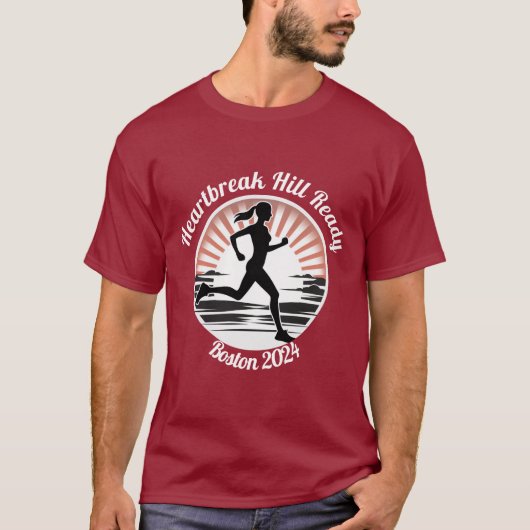 Sunrise Stride, Boston Marathon T-Shirt (Vorderseite)