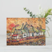 Sunrise Summer Solstice Party Einladung (Stehend Vorderseite)