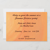 Sunrise Summer Solstice Party Einladung (Rückseite)