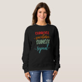 Sunrise Sunburn Sunset Repeat Funny Jamaica Reggae Sweatshirt (Vorne ganz)