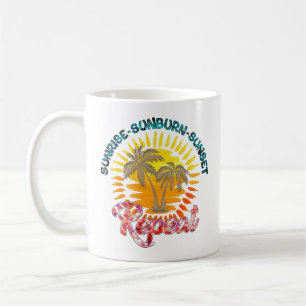 Sunrise-Sunburn-Sunset-Wiederholung   Golden Palm  Kaffeetasse