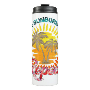 Sunrise-Sunburn-Sunset-Wiederholung   Golden Palm  Thermosbecher