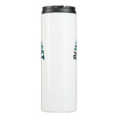 Sunrise-Sunburn-Sunset-Wiederholung | Golden Palm Thermosbecher (Rückseite)