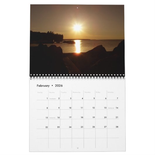Sunrise & Sunset 2026 Kalender (Feb 2026)