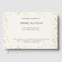 Sunrise & Sunset Begräbnisbuch Gästebuch