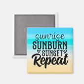 Sunrise Sunset Cruise Door Magnet (Vorderseite/Rückseite)