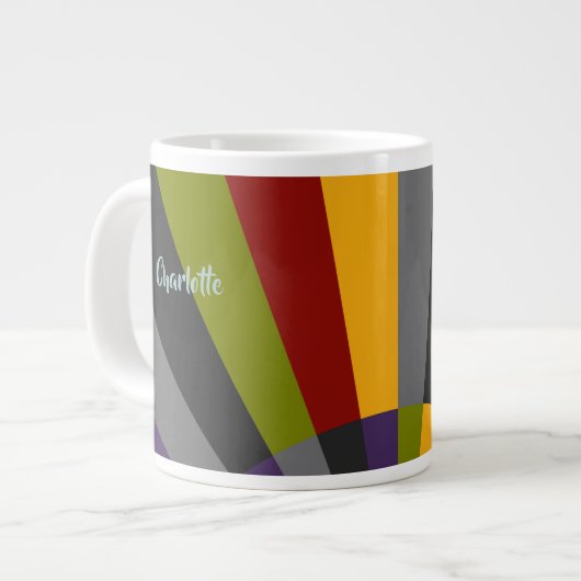 Sunrise Sunset Custom Jumbo Tasse (Vorderseite Links)