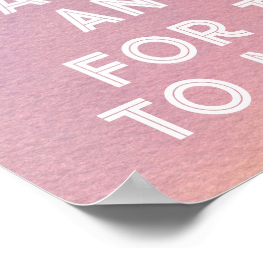 Sunrise Sunset Daydreams Inspirational Quote Poster (Ecke)