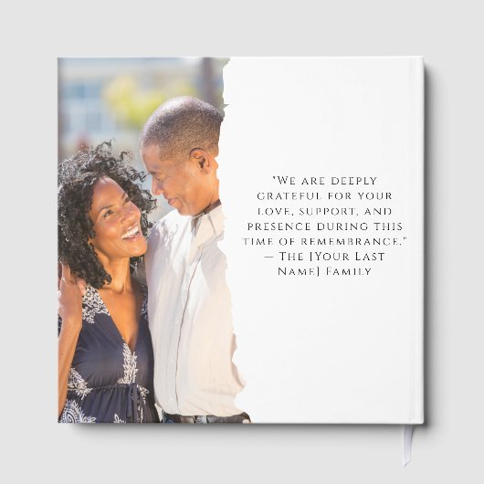 Sunrise & Sunset Foil Funeral Gästebuch - 100 Pgs (Rückseite)