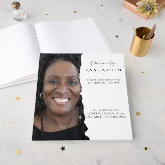 Sunrise & Sunset Foil Funeral Gästebuch - 100 Pgs