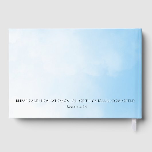 Sunrise & Sunset Funeral Guest Book Gästebuch (Rückseite)