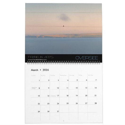Sunrise Sunset Kalender (Mär 2026)