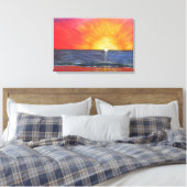 Sunrise Sunset Leinwanddruck (Insitu (Schlafzimmer))