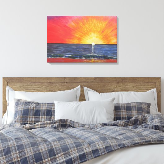 Sunrise Sunset Leinwanddruck (Insitu (Schlafzimmer))