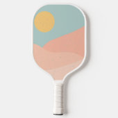 Sunrise Sunset Mountain Pickleball Schläger (Rückseite)