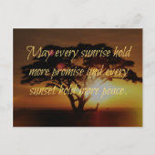 Sunrise, Sunset Postkarte (Vorderseite)