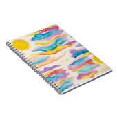 Sunrise Sunset Watercolor Journal Notizblock (Rechte Seite)