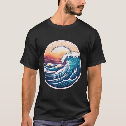 Sunrise Surf T-Shirt (Vorderseite)