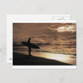 Sunrise Surfer Postkarte (Vorne/Hinten)