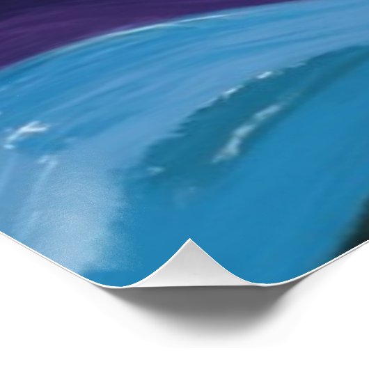 Sunrise Symphony in Emerald und Turquoise Poster (Ecke)